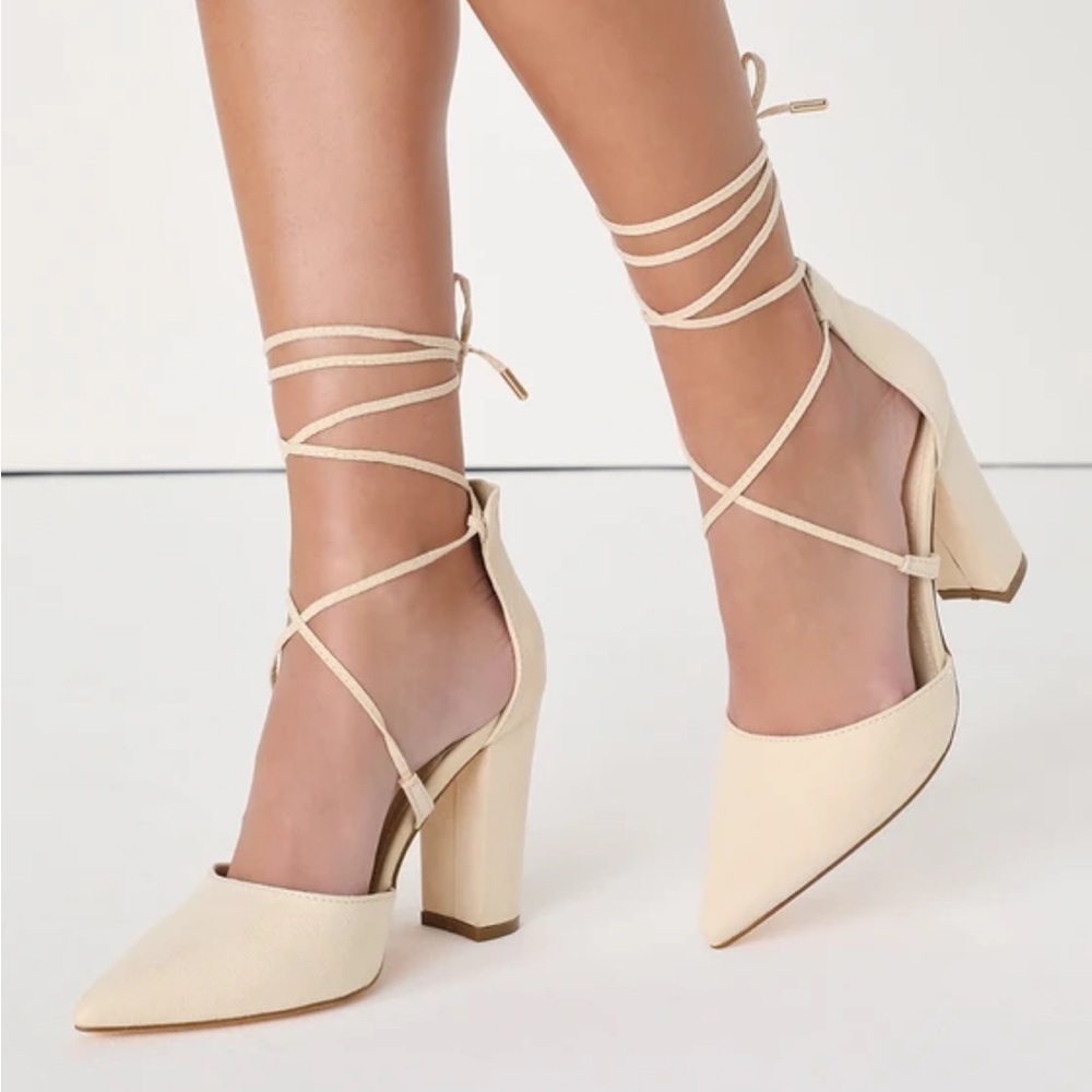 Lulu’s Lace-Up Heels